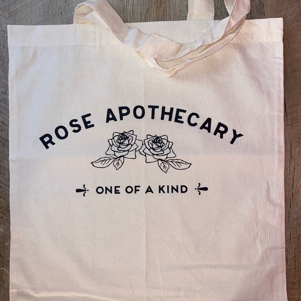 Rose Apothecary canvas tote